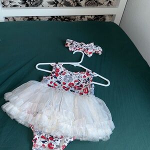 3-6 Month Tulle Dress with Headband